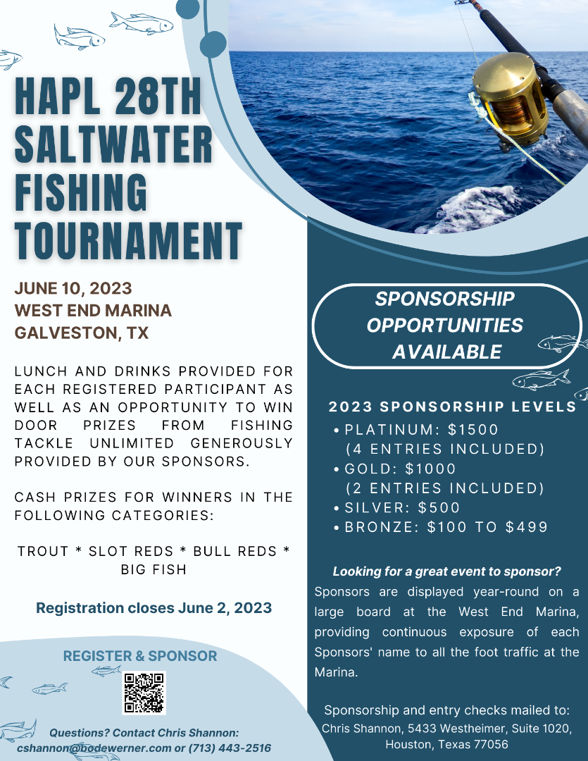 Event - HAPL 28th Annual Fishing Tournament